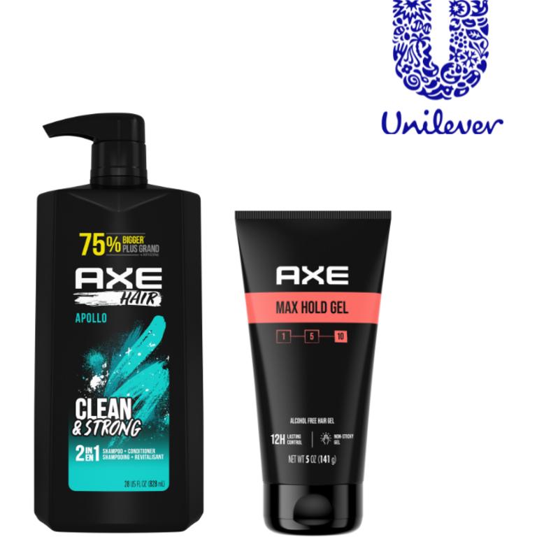 on any TWO (2) AXE Hair Care Products. Excludes Trial and Travel Sizes./