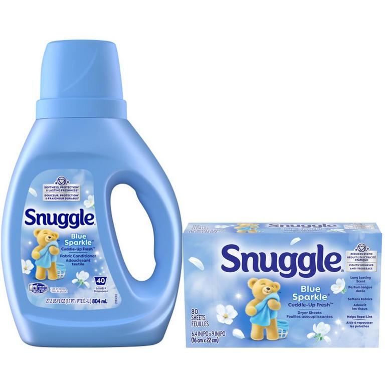 2 FOR $5 Snuggle Liquid (26.8-27.2oz), or Sheets (70-80ct)