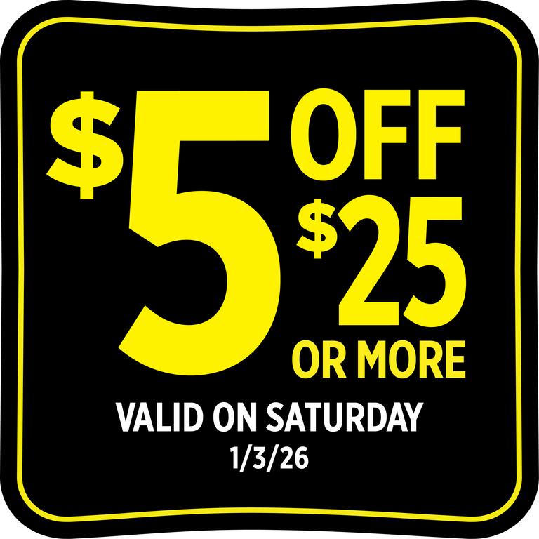 on your purchase of $25.00 or more (pre-tax) at Dollar General/