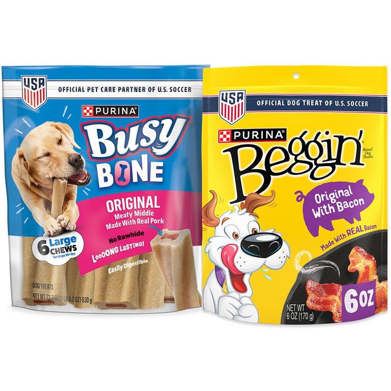  on ONE (1) 6 oz or larger bag of Beggin'® or Busy® Dog Treats/