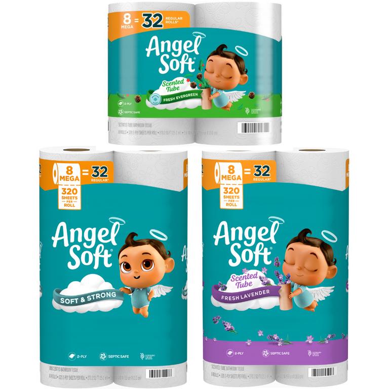 off any ONE (1) package of Angel Soft® Bath Tissue, 8 Mega Rolls/