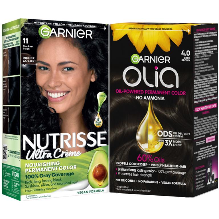 off ANY TWO (2) Garnier® Nutrisse® or Olia® haircolor products/