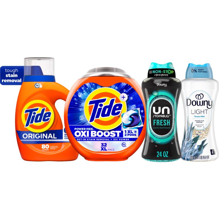 ONE Tide Power Pods 32 ct., or Liquid Laundry Detergent 65-80 Load/92-100 oz., or Downy Beads 24oz. Reg. $15.95/