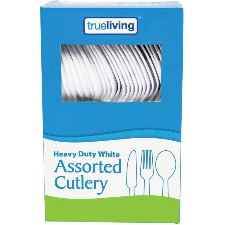 Save $0.50 on True Living Forks, Spoons or Assorted Cutlery 140ct/
