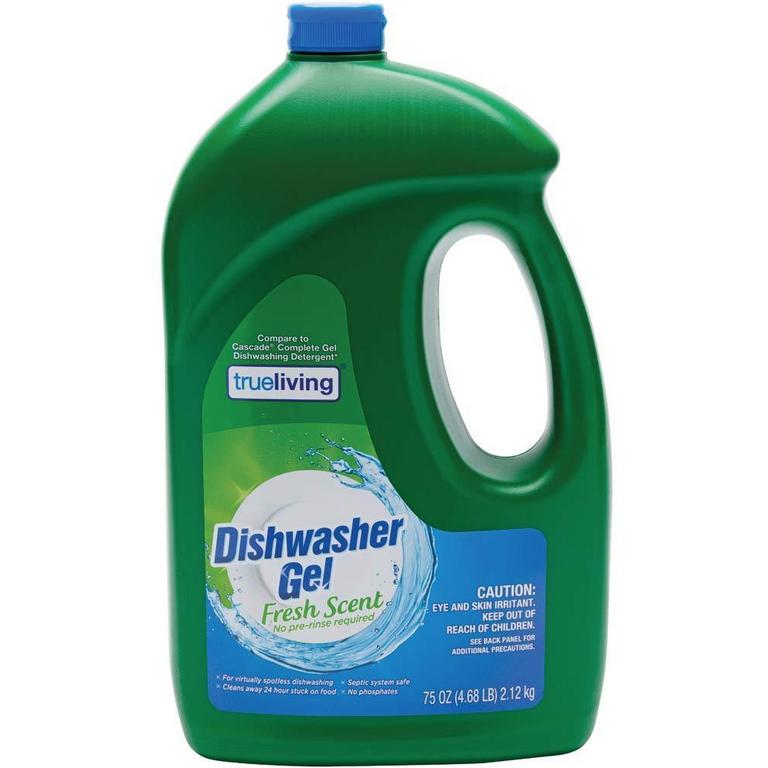Save $0.50 on True Living Dishwashing Gel 75oz/