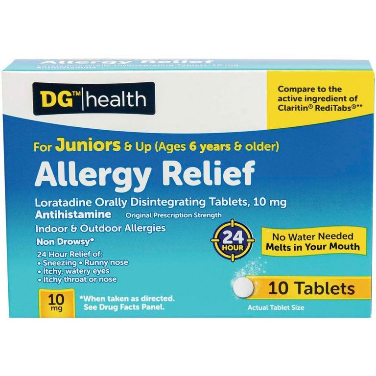 Save $2 on DG health Children's Allergy Relief Orally Disintegrating Tablets 10ct/