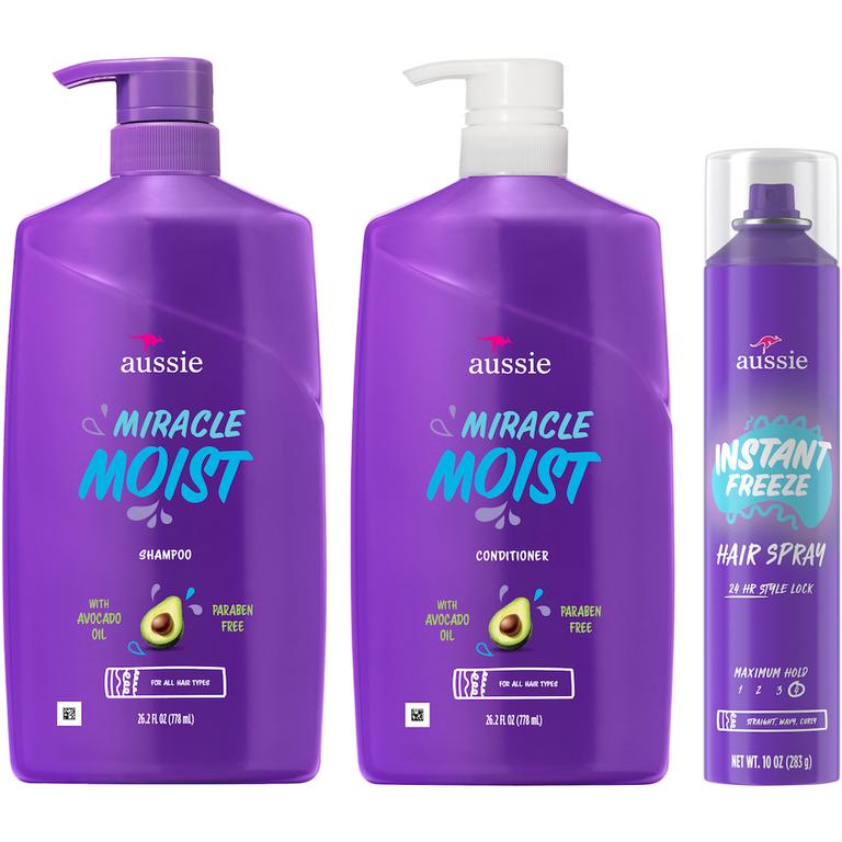 TWO Aussie Shampoo, Conditioner, OR Styling Products (excludes 12.1oz shampoo and conditioners, masks, trial/travel size)./