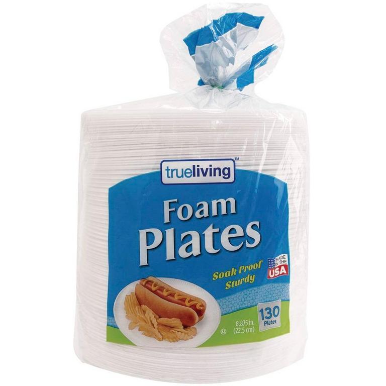 Save $0.75 on True Living Foam Plates 9in/130ct or Good & Smart Fiber Plates 20ct or Fiber Bowls 26ct/