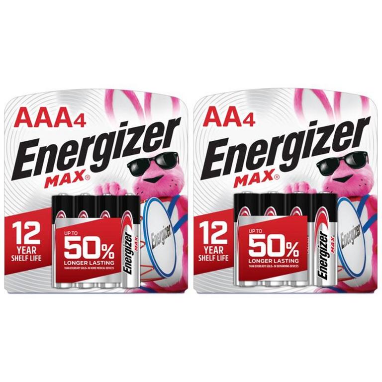 On ONE (1) Energizer MAX AA/AAA 4pk Batteries/