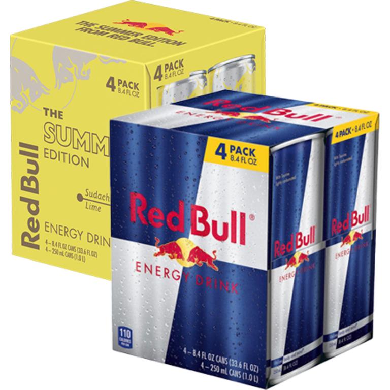 on any TWO (2) Red Bull Multipacks,4ct,8.4oz can/