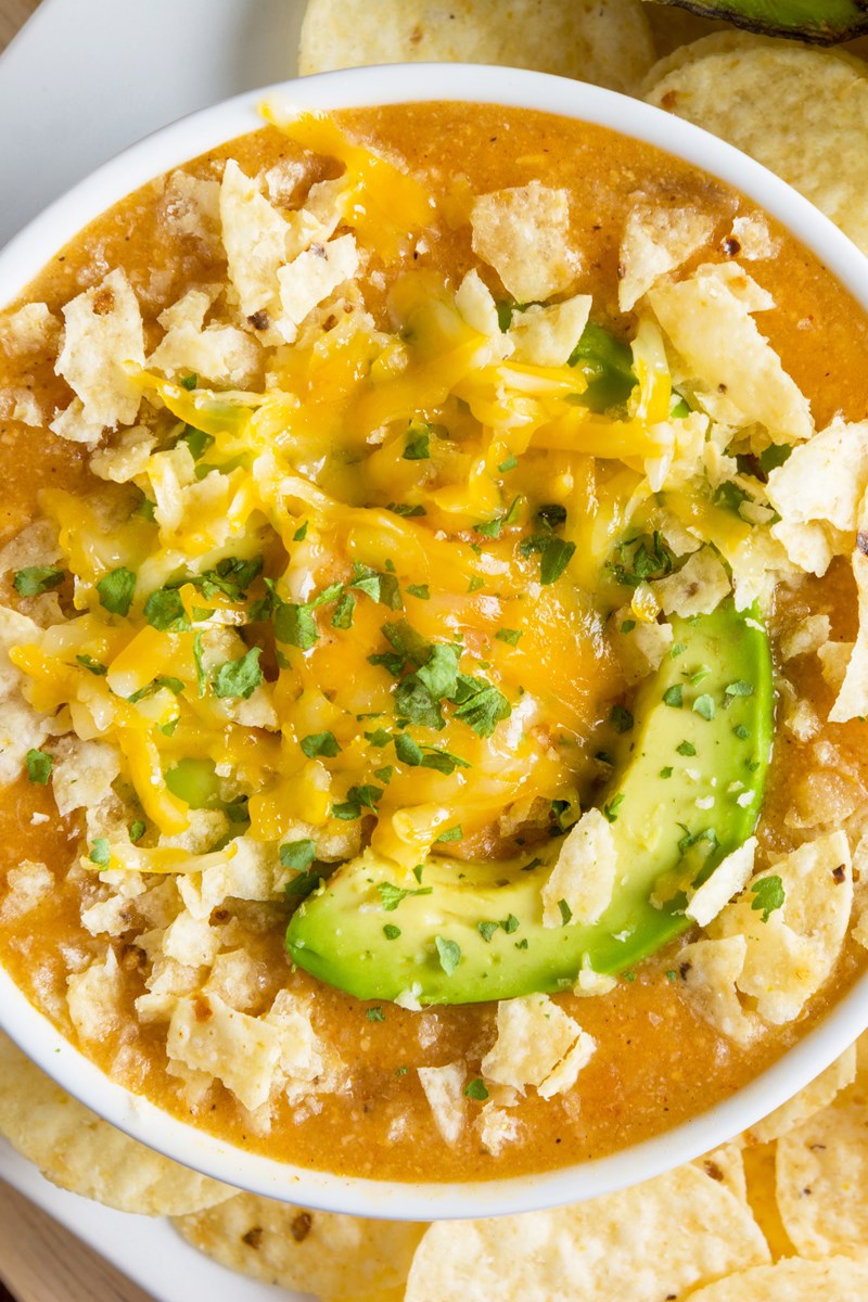 Cheesy Chicken Enchilada Soup  KitchMe