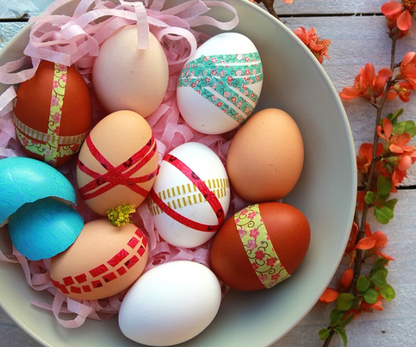 16 Easter Egg Ideas with Washi Tape thegoodstuff