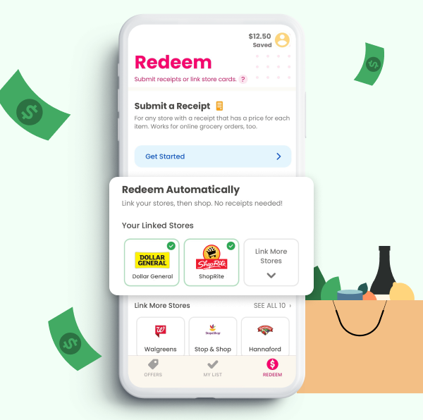 Link loyalty cards and accounts for up to 40 stores like Target and Walmart*
